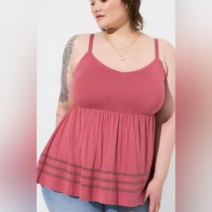 NWT Torrid super soft V-neck babydoll Sleeveless tank  Top sizes 3X and 4X
